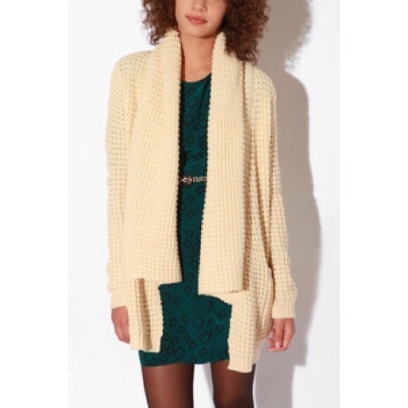 Urban Outfitters Sweaters - Urban Outfitters Cream Open Knit Sweater Small